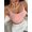 Baby Pink-L, variant on Baby Pink Seamless Double-Strap Lightweight Sports Bra Camisole