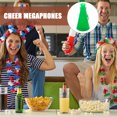 thumbnail image 1 of Raindrops noise horn Cheer Megaphone Green Plastic Sound Projection for Ceremonies 1Pcs, 1 of 8