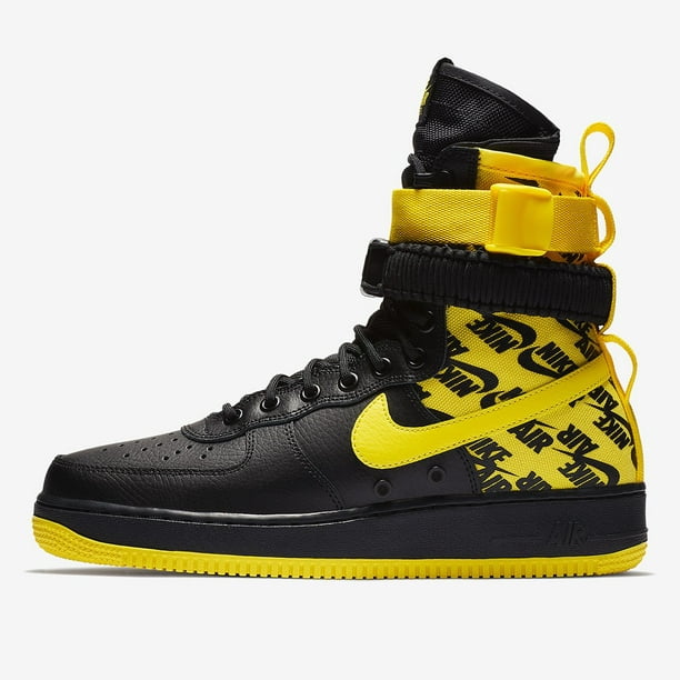 Nike Mens Nike Special Field Air Force 1 High Black Dynamic Yellow Ar1955 0 Walmart Com Walmart Com