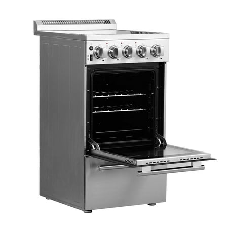 Forno Appliances - Pallerano Alta Qualita 2.05 Cu. Ft. Freestanding Electric Range - Silver