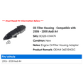 thumbnail image 2 of Filter Housing - Compatible with 2006 - 2008 Audi A4 2007, 2 of 3
