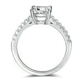 thumbnail image 6 of Princess Cut 1CT Moissaite Engagement Ring, Half Eternity Promise Ring,Anniversary gift for women In 925 Sterling Silver, 6 of 6
