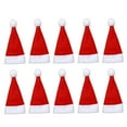 thumbnail image 1 of KAKOWELY 36 piezas de mini gorros de Papá Noel navideños, tapas para botellas, tazas, cortadores de piruletas y tenedores., 1 of 5