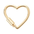 thumbnail image 1 of JUNWELL Brass Heart Clasp Carabiner for Jewelry Making, 1 of 5