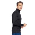 thumbnail image 2 of Expert Brand Men's Drimax Dri Fit Athletic Quarter Zipper Training Jacket, Black, 4XL, 2 of 5