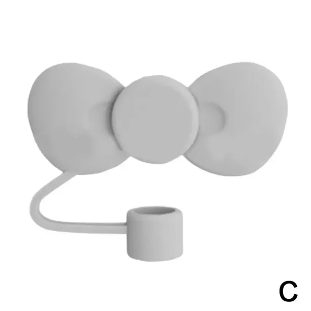 Preciosas tapas con forma de lazo para pajitas de vaso Stanley de 30 y 40 oz, reutilizables, bonitas tapas de silicona con pajitas, cubiertas protectoras nuevas