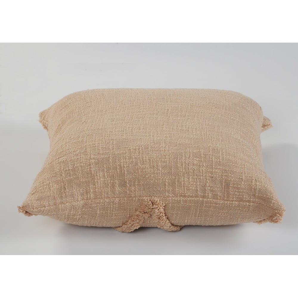Ox Bay Sara Set of 2 Shag Diamond 18" x 18" Frappe Cotton Adult Decorative Throw Pillow Covers