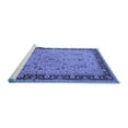 thumbnail image 2 of Ahgly Company Machine Washable Indoor Rectangle Oriental Blue Traditional Area Rugs, 6' x 9', 2 of 4
