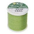 thumbnail image 1 of Hilo de nailon KO para abalorios, color verde manzana, japonés preencerado, 100% nailon 330TEX, resistente a enredos, carrete de 50 m / 55 yardas, uso para proyectos de cuentas, trabajo en telar y tej, 1 of 1