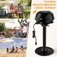thumbnail image 6 of Biotree 1600W Portable Electric BBQ Grill with Removable Non-Stick Rack-Black Outdoor Cooking Patio Summer, 6 of 9