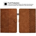 thumbnail image 3 of Universal Case for 7 inch Tablet, GSFY Stand Folio Protective Cover for 7.0 Inch Touchscreen Tablet with Multiple Viewing Angles Document Card Pocket - Brown Blocks, 3 of 7
