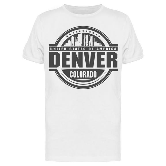 Denver Colorado Symbol T-Shirt Men -Image by Shutterstock, Male x-Large