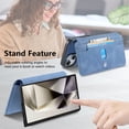 thumbnail image 3 of for Samsung Galaxy S25 Ultra Phone Case, Detachable Magnetic Wallet, Card Slot Pocket Zipper Retro PU Leather Flip Folio Case Compatible with Kickstand Magsafe for Samsung Galaxy S25 Ultra, Blue, 3 of 6