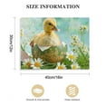 thumbnail image 2 of Nawypu Canvas Prints Wall Art - Peeping Newborn Easter Duckling in a Daisy Garden, 2 of 5