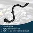 thumbnail image 5 of Unique Bargains Radiator Hose Heater Hose for Dacia Duster (HS_) 1.5 dCi 2010-2018 No.144607625R Plastic Boost air hose Black 1 Pc, 5 of 6