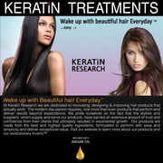 Keratin Research Brazilian Keratin Blowout Hair Treatment 4 Bottles 1000ml Value Kit Includes Sulfate Free Shampoo, Conditioner, and Clarifying Shampoo