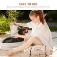 thumbnail image 3 of Mobutofu Extra Soft Light Grey Dog Towel for Drying Dogs Super Absorbent Coral Fleece with Hand Pockets, 3 of 6