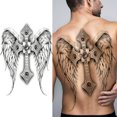 thumbnail image 3 of Etiqueta Engomada Del Tatuaje La Espalda Completa Serie Abstracta Cruzada Etiqueta Engomada Del Tatuaje Del Cuerpo 480X340 Mm (TB08), 3 of 9