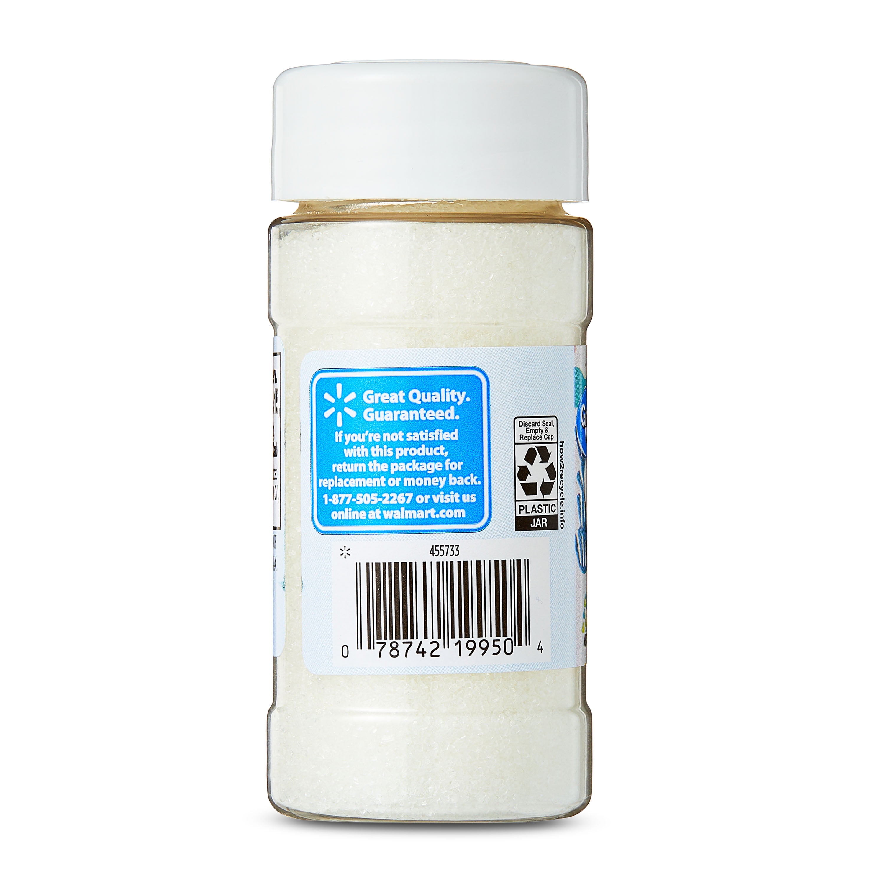 (6 pack) Great Value White Sanding Sugar for Dessert Decorations, 3.5 oz