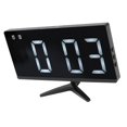 thumbnail image 5 of Borderless TV Shape Alarm Clock LED Display Multifunctional Mirror Clock for Home Office, 5 of 12