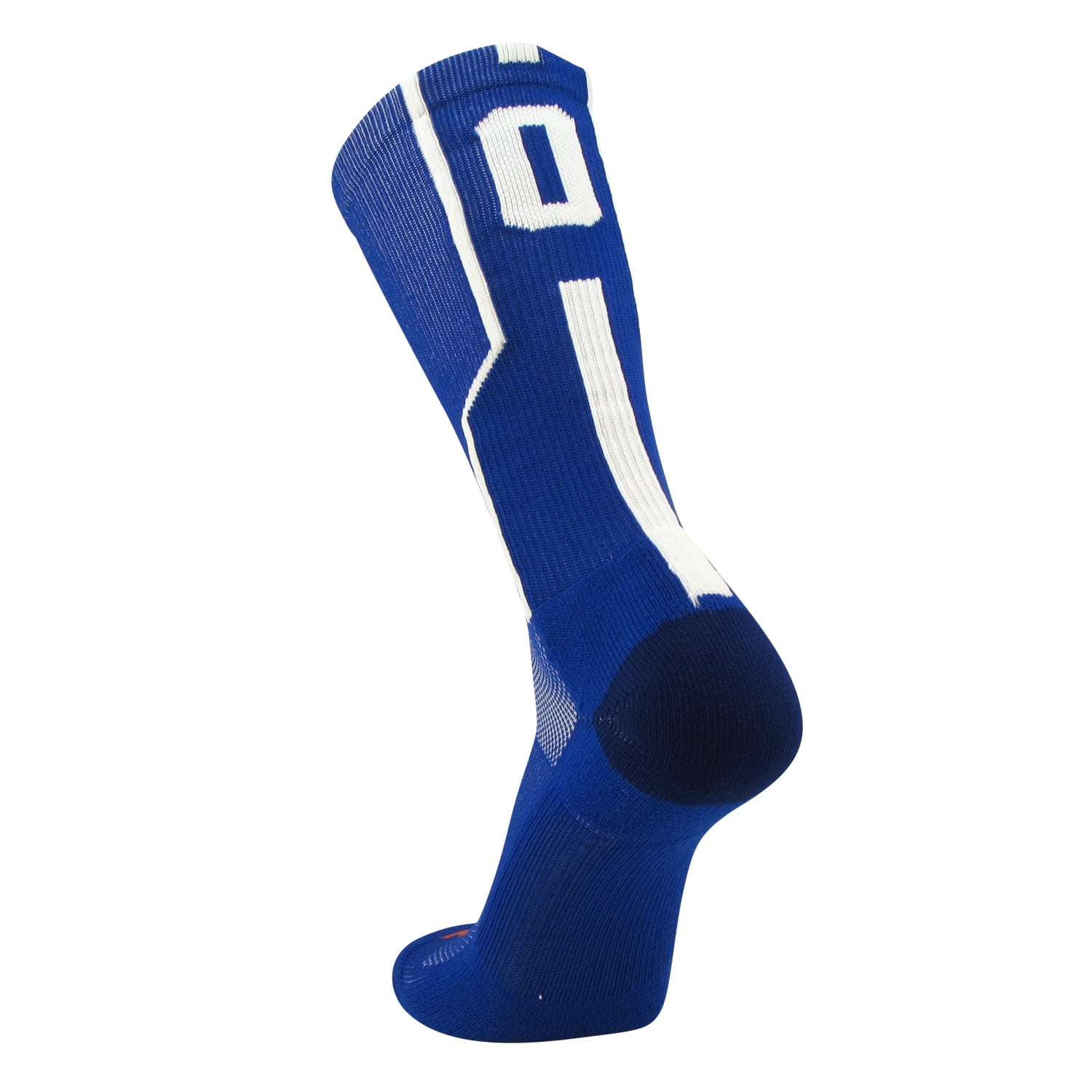 TCK Player ID Jersey Number Crew Socks Royal Blue White Singles (Small