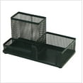 thumbnail image 6 of 3 -Compartments Stationery Organiser Mesh Desk Organizer 9 Grid Storage for Office Pen Turner Box, 6 of 10