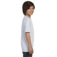 thumbnail image 3 of The Hanes Youth 52 oz ComfortSoft Cotton T-Shirt - ASH - XL, 3 of 4