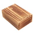 thumbnail image 4 of Wood Jewelry Storage Box Household Sundries Storage Case Rectangular Shape Rustic Style Adult Use Home 4.3×3×1.5in 1Pack, 4 of 5