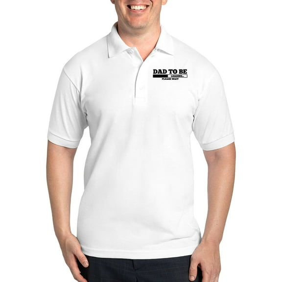 CafePress - Dad To Be Golf Shirt - Golf Shirt, Pique Knit Golf Polo