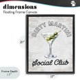 thumbnail image 4 of Stupell Industries Mid-Century Dirty Martini Social Club Black Floating Frame Canvas Art, 17 x 21, by Lettered and Lined, 4 of 8