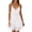 White, variant on LEAVINGSUO Sleeveless Dresses for Women Plus Size Women Summer Fashion V-Neck Solid Sleeveless Lace Loose Knee-Length Dress