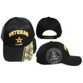 thumbnail image 2 of Army Star Veteran Black W/ Camo On Bill Embroidered Cap Hat CAP491M - Licensed, 2 of 5