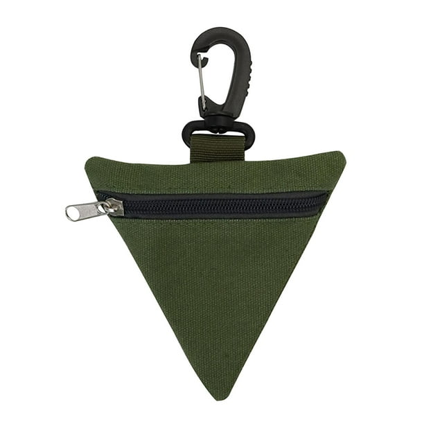Bolsa táctica triangular Molle duradera para cambio de llaves al aire libre, riñonera VerdeT