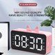 thumbnail image 5 of Q9 Bluetooth Reloj Bocina digital Espejo Reloj despertador Pantalla LED Radio FM Soporte 32GB Tarje Abanopi Blanco, 5 of 7