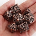 thumbnail image 4 of DND Dice Hollow D&D Metal Dice Dungeons and Dragons Dice Set with Gift Box RPG MTG Pathfinder copper, 4 of 5