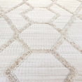 thumbnail image 6 of Boutique Rugs Malilinao Farmhouse High Low Textured Shag Area Rug - Boho Moroccan Geometric Carpet for Living Room, Bedroom - Cream, Peach, Light Gray - 6'7" x 9' (6x9), 6 of 6