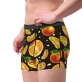 thumbnail image 2 of Pofeuu Tangerine Print Men’s Boxer Briefs, Moisture-Wicking Underwear, Regular,Trunk-XX-Large, 2 of 5