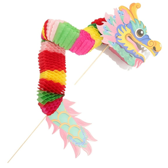 ULTNICE Dragon Paper Garland Multi Colored Decorative Wall Hanging 1Set