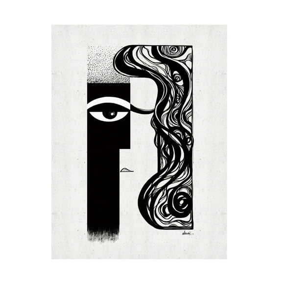 Canvas Wall Art - Ishita Banerjee 'Divergence' Wall Art for Living Room, Bedroom, or Office Décor by Trademark Fine Art - 14 x 19 Inches