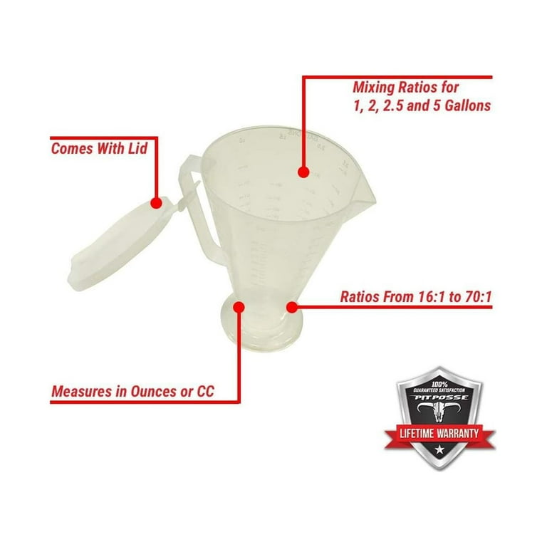 Oil measuring cup Maxtuned mixture measuring cup 2 stroke with MXT logo,  250 ml for scooters / lawn mowers / chainsaws