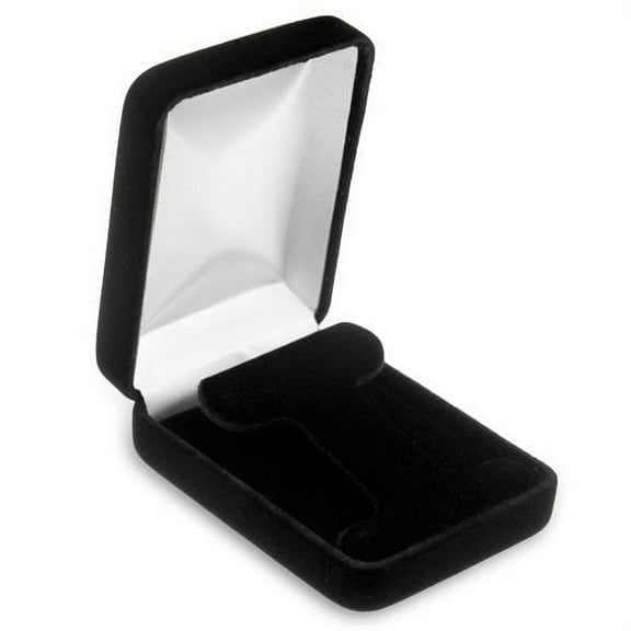 JewelrySupply Black Velvet Hoop Earring Box