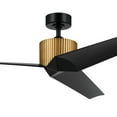 thumbnail image 6 of 330130NBR Kichler Lighting Almere - 3 Blade Ceiling Fan In Modern Style-12.8 Inches Tall and 56 Inches Wide-Brushed Natural Brass Finish-Satin Black, 6 of 7