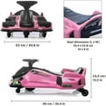 thumbnail image 3 of Voltz Toys ThunderDrift 24V Brushless Go-Kart for Kids - High-Performance Outdoor Racer Drifter with MP3 Player, Bluetooth, and Variable Speed Throttle for Boys and Girls , 3 of 6