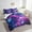 violet, variant on Erosebridal Gradient Psychedelic Nebula Bedding Sets Twin Size,Hexagon Honeycomb Comforter Sets with Sheets,Room Decorative,Reversible,7pcs