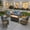 Denim Blue, variant on Ovios 10 Pieces Outdoor Patio Sectional Furniture with 54" Fire Pit Table All-Weather Wicker Conversation Set with Swivel Chairs,Smart Table, Beige