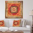 thumbnail image 3 of Moroccan Orange Tiles Collage II - Bohemian Chic Framed Canvas, 3 of 3