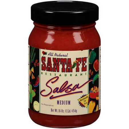 Santa Fe Restaurant All Natural Medium Salsa, 16 Oz.
