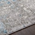 thumbnail image 6 of Hauteloom Findon Living Room, Bedroom Area Rug - Contemporary - Teal, Pale Blue, Charcoal - 7'10" x 10', 6 of 7