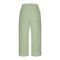 thumbnail image 5 of Kaemgyyd Capri Pants for Women Cotton Breathable Loose Fit Pajama Pants Lounge Comfy Pj Bottoms Soft Sleepwear with Pockets, 5 of 6