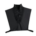 thumbnail image 6 of Women's V Neck Blouse Collar Insert Women's Removable Half Shirt Blouse Half Removable Collar Laye Colla Shirts Women Button down Dickey Colla Insert Women Old Fashioned Blouses for Women Shirts Layer, 6 of 8